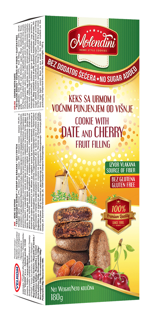 Molendini | Keks sa urmom punjen sa višnjom
