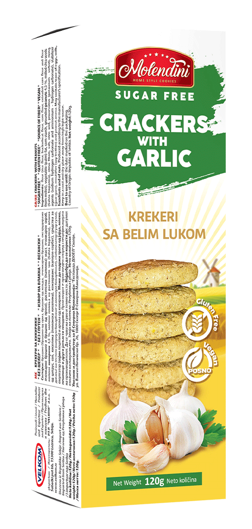 Molendini | Kreker sa belim lukom